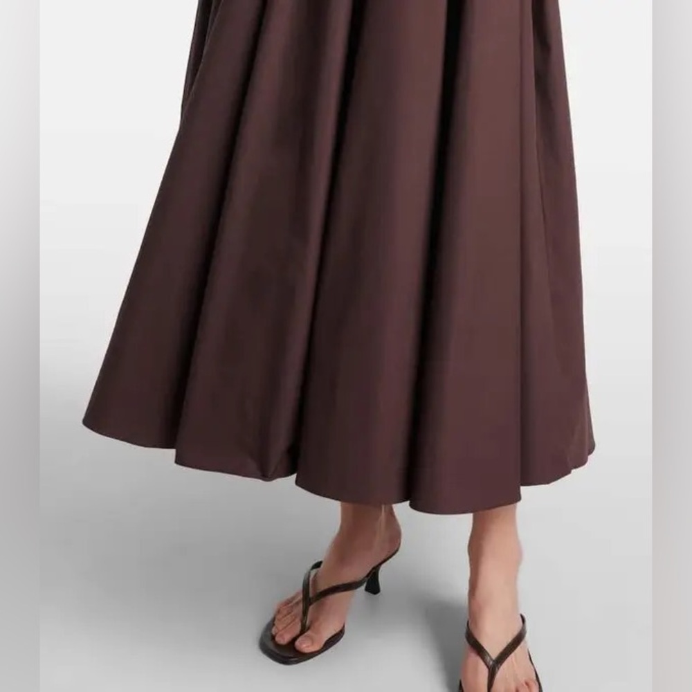 NWT TOVE Ceres Gathered Midi Dress in Brown
Size X-Large (FR 42/UK 14) - Picture 4 of 15